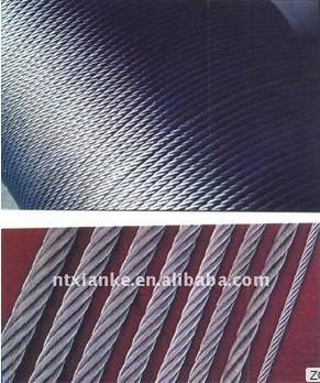 Elevator Galvanized Steel Wire Rope 8x19s+Iwrc